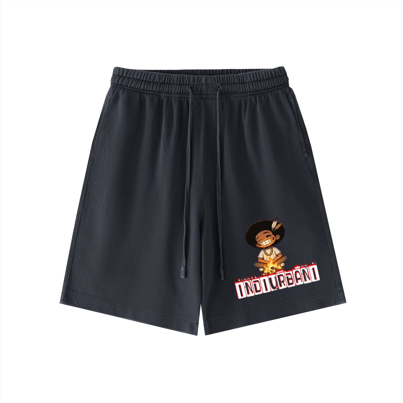 Indi urbani Vintage Wash Cotton Shorts
