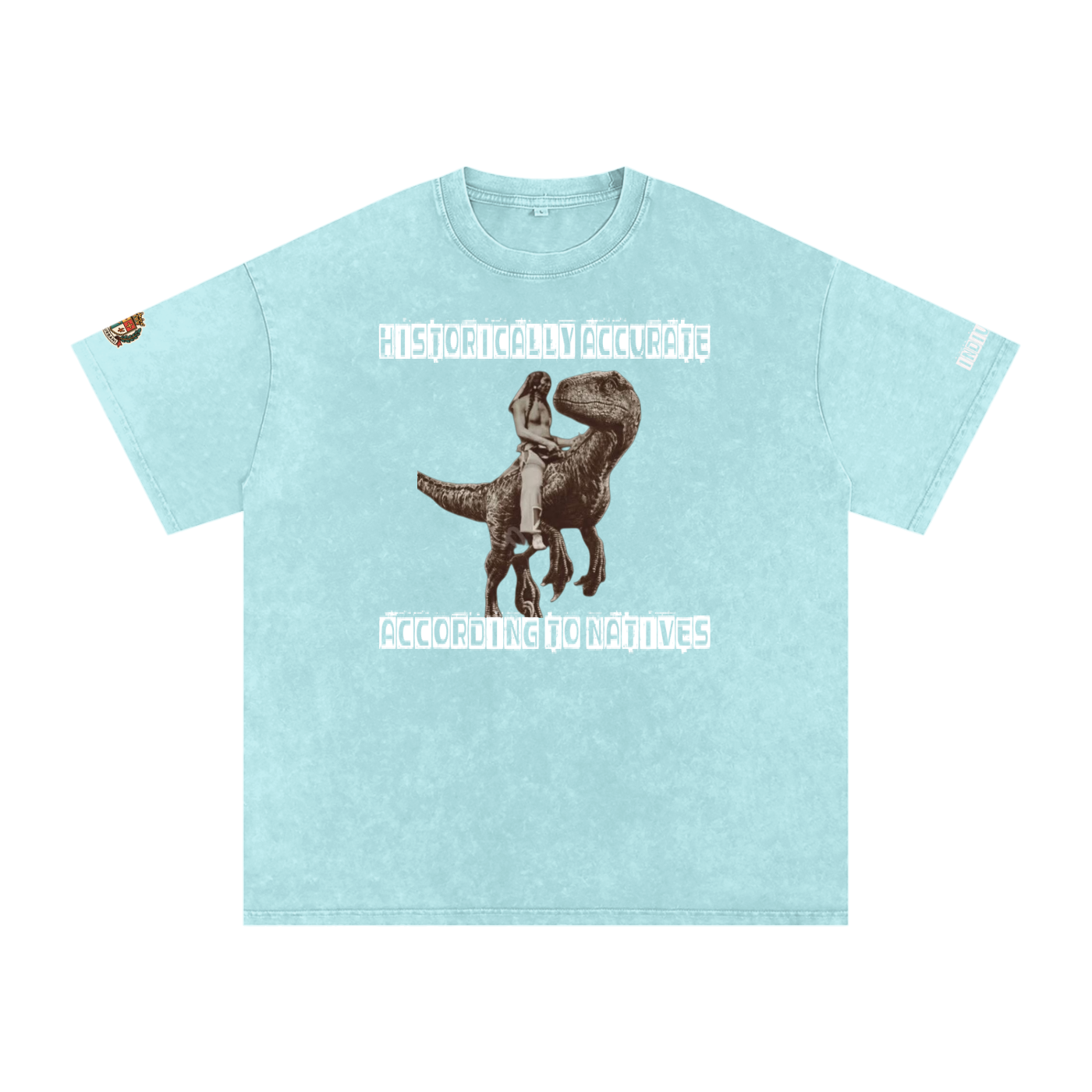 Historically Accurate Snow Washed Oversized Cotton T-Shirt