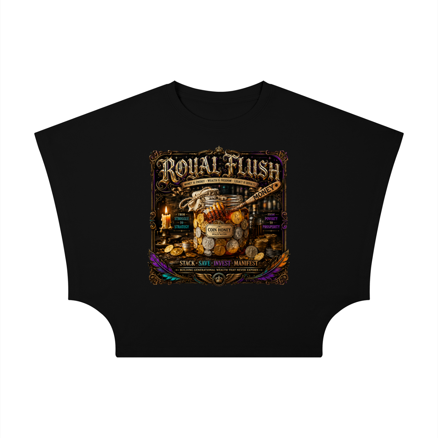 Women's Cropped Dolman T-Shirt
