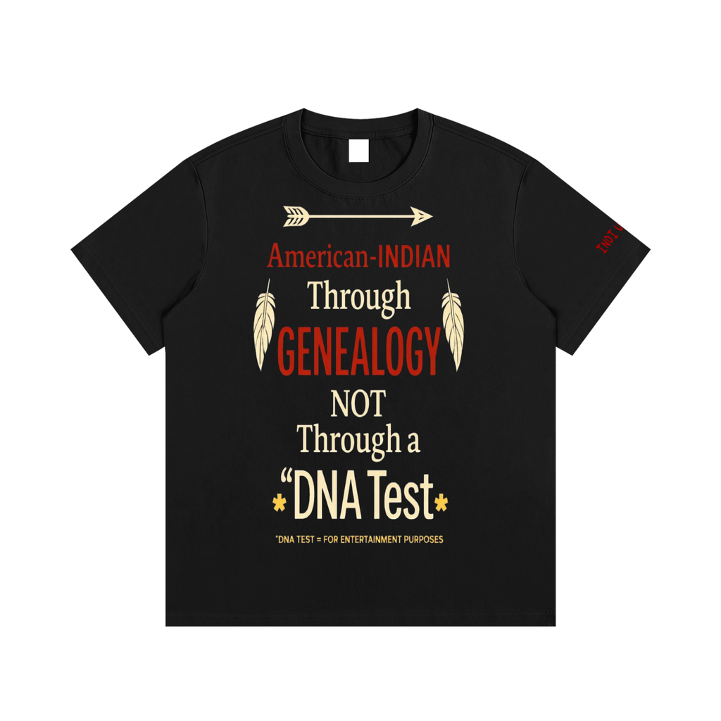 AMERICAN BY GENEAOLOGY Cotton T-Shirt