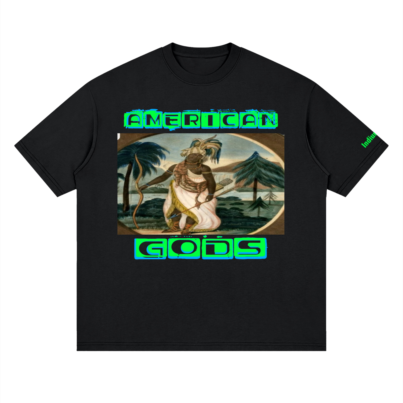 American gods Streetwear Loose Drop Shoulder T-Shirt