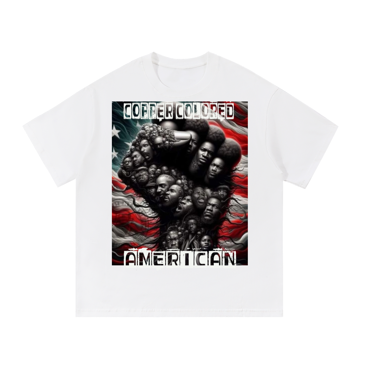 Copper colored Americans Cotton T-Shirt