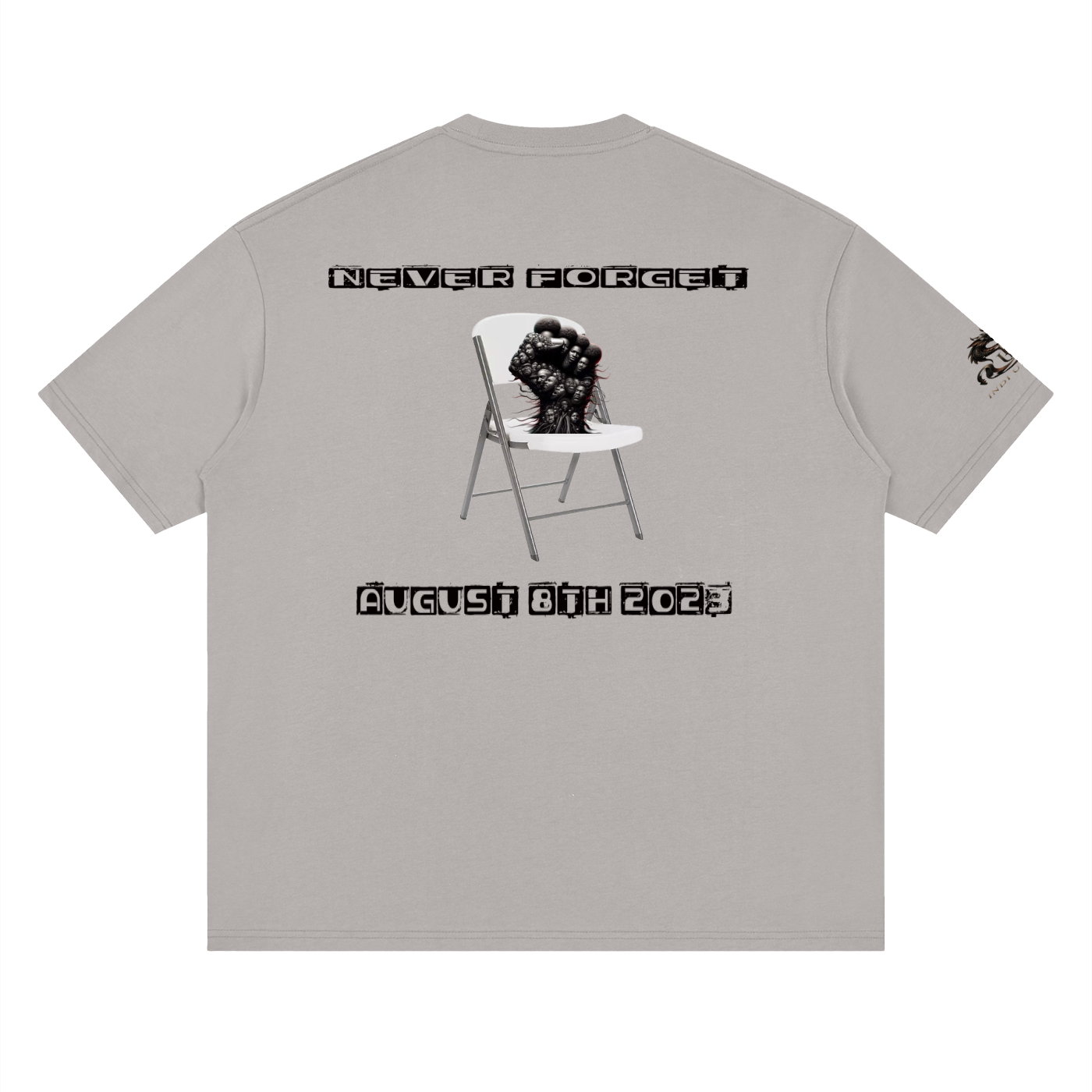 Never forget 8/5/23 Loose Drop Shoulder T-Shirt