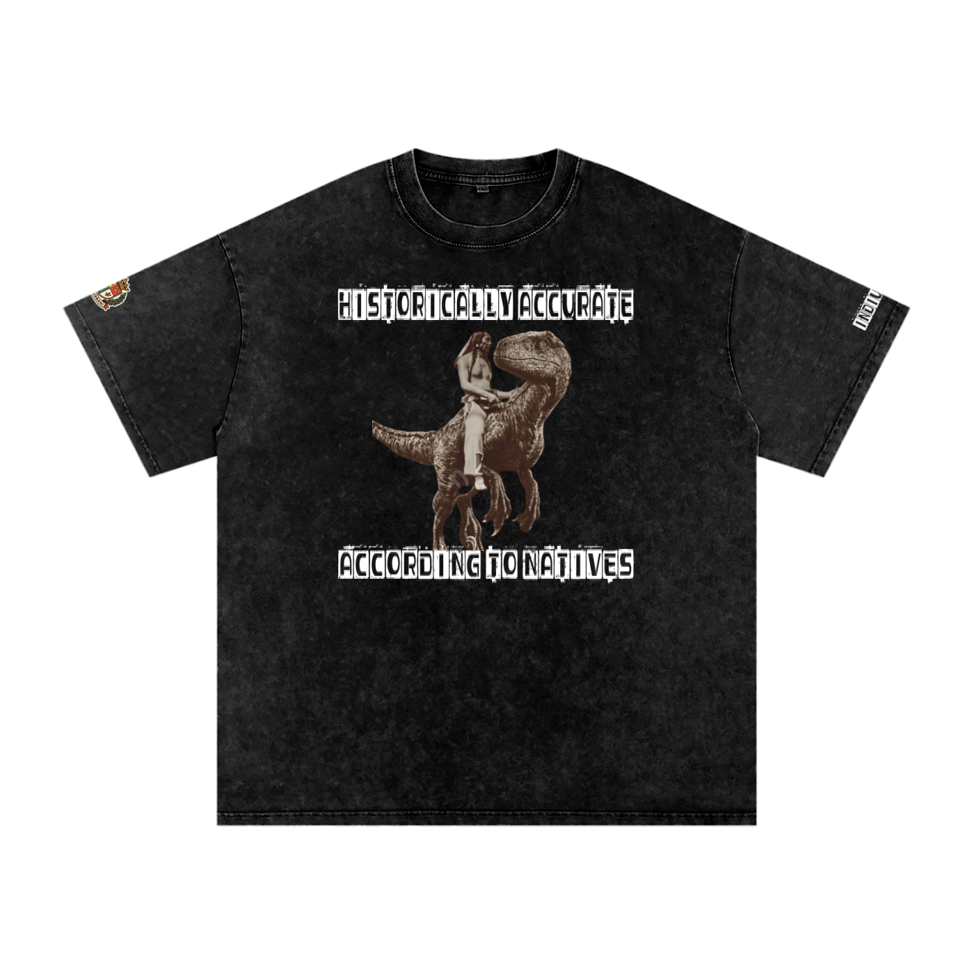 Historically Accurate Snow Washed Oversized Cotton T-Shirt