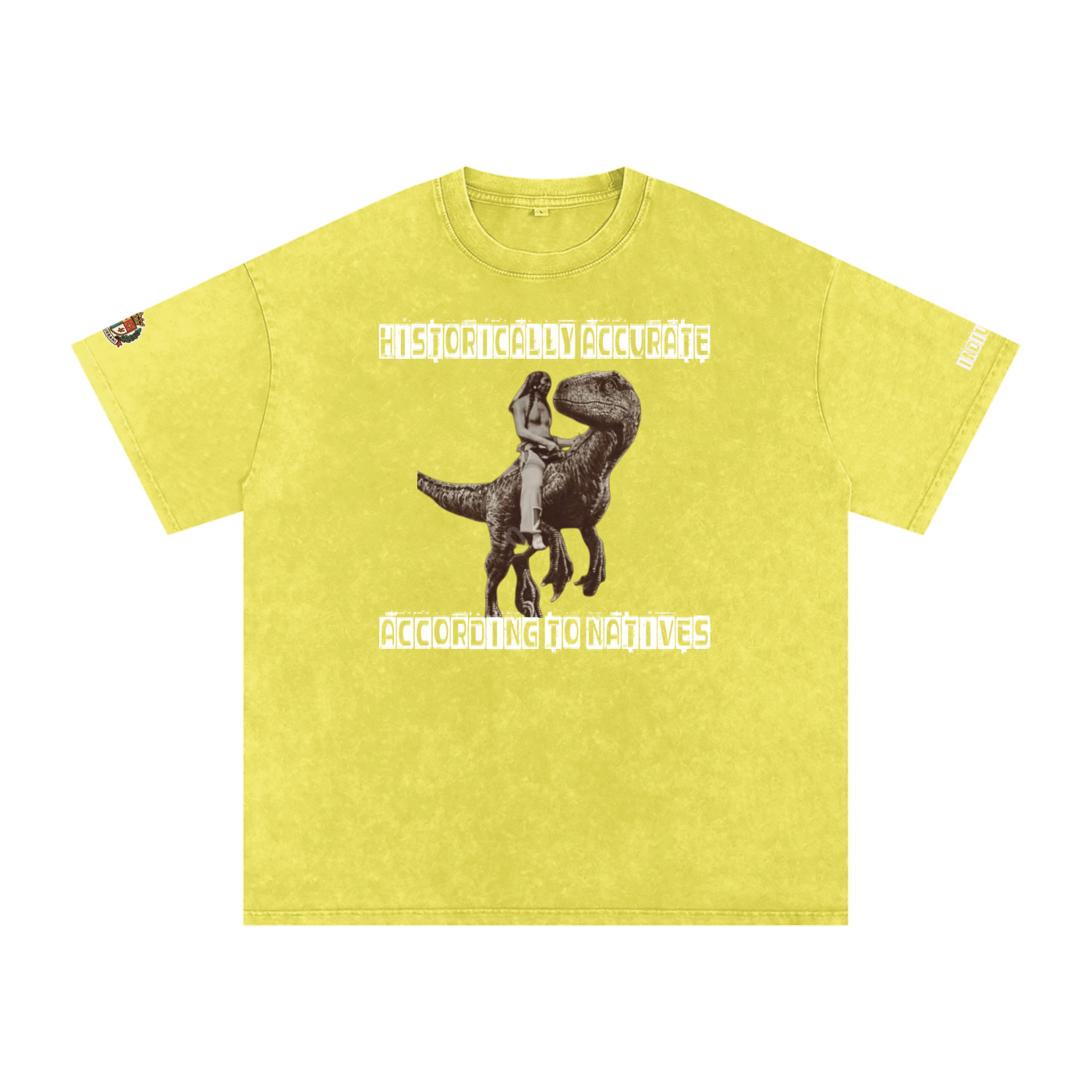 Historically Accurate Snow Washed Oversized Cotton T-Shirt