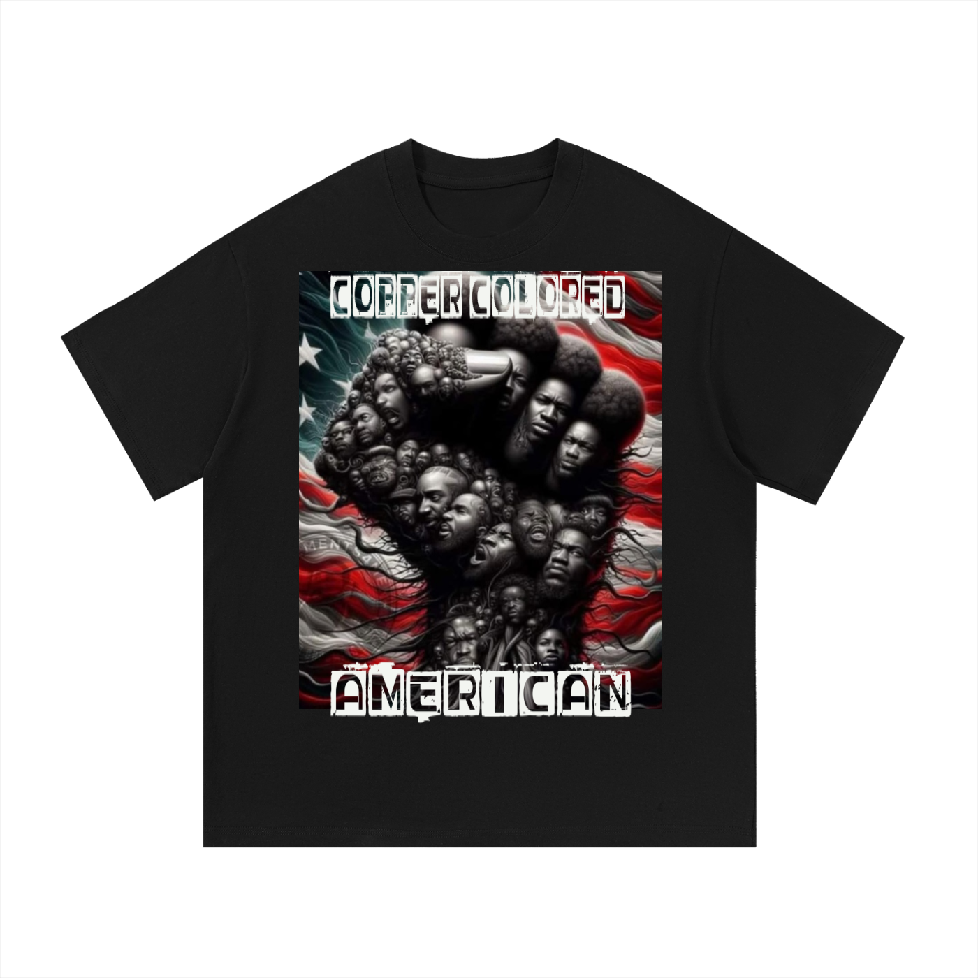 Copper colored Americans Cotton T-Shirt