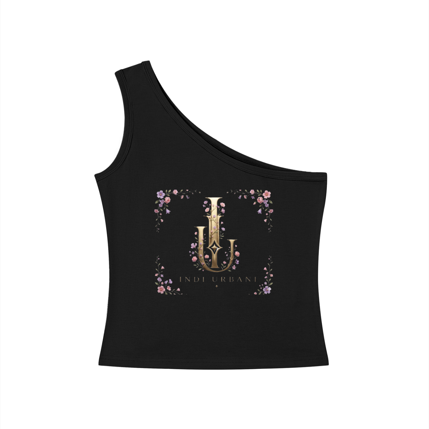 Women's One-Shoulder Crop Tank Top