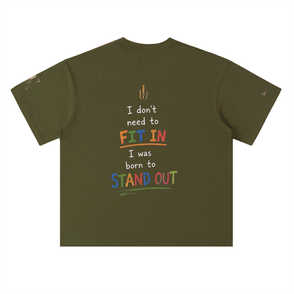 Heavyweight Drop Shoulder Cotton T-Shirt