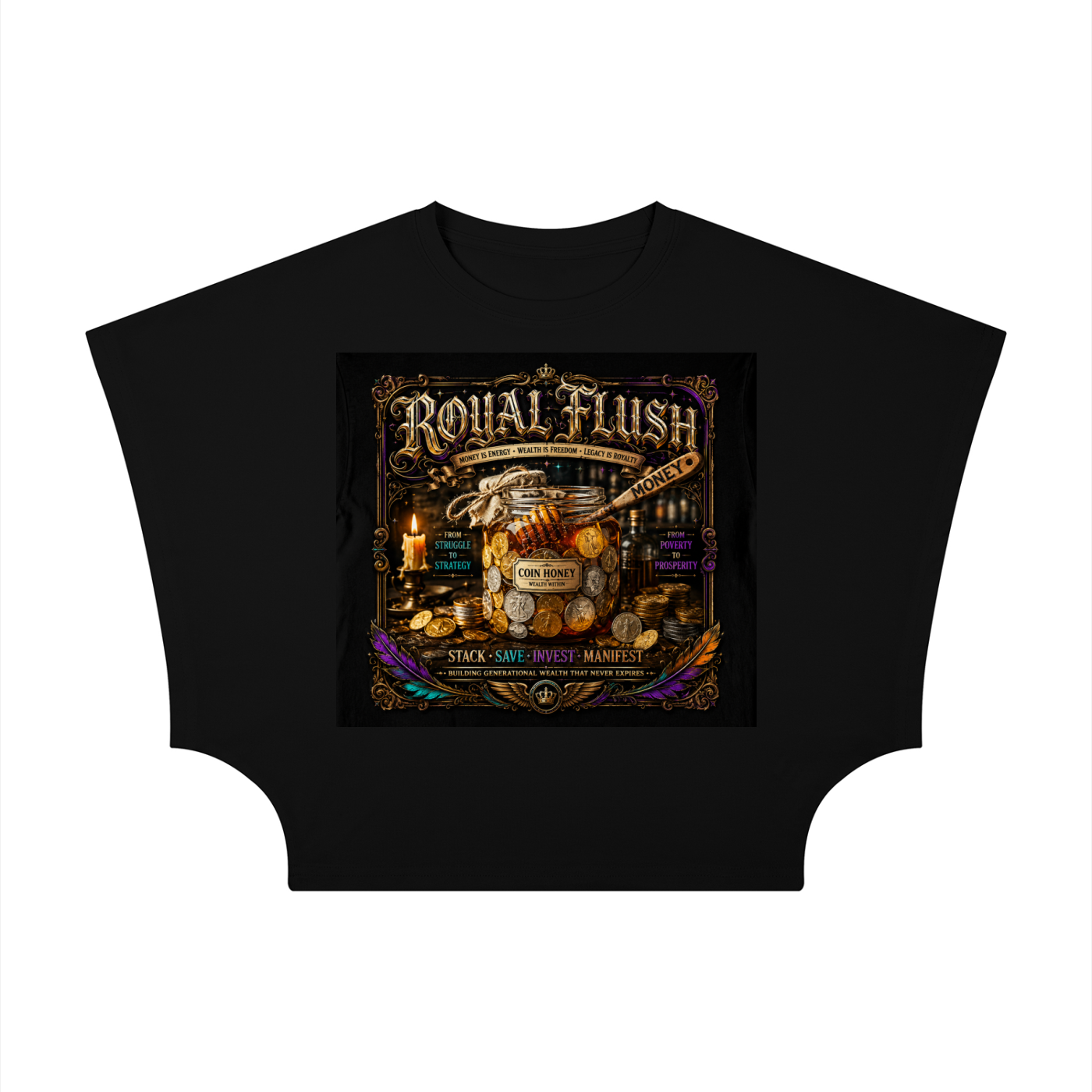 Women's Cropped Dolman T-Shirt