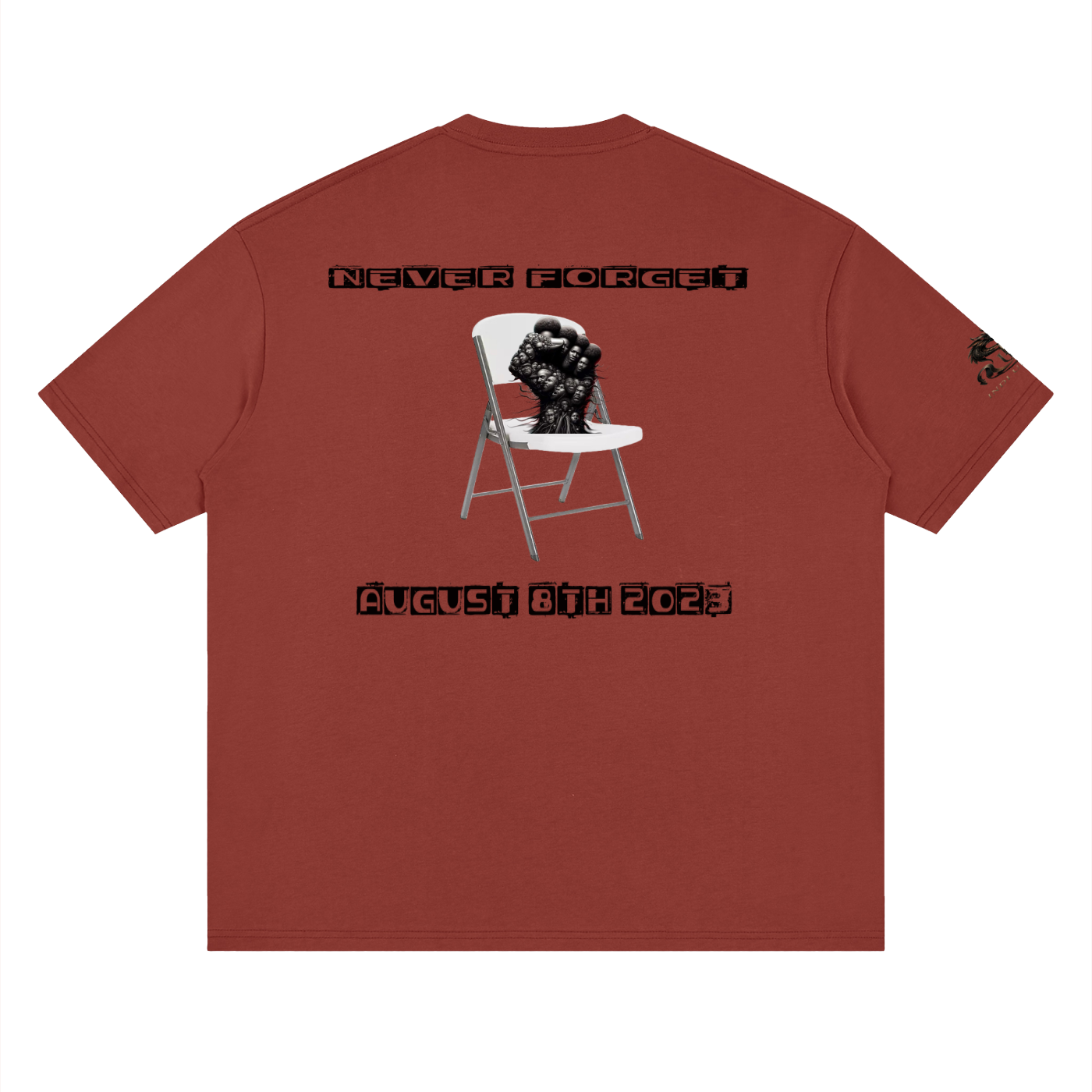 Never forget 8/5/23 Loose Drop Shoulder T-Shirt