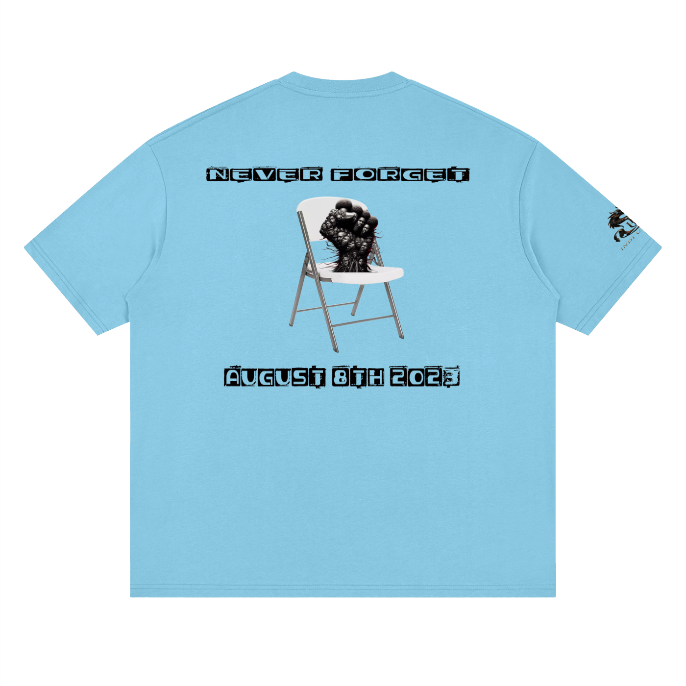 Never forget 8/5/23 Loose Drop Shoulder T-Shirt