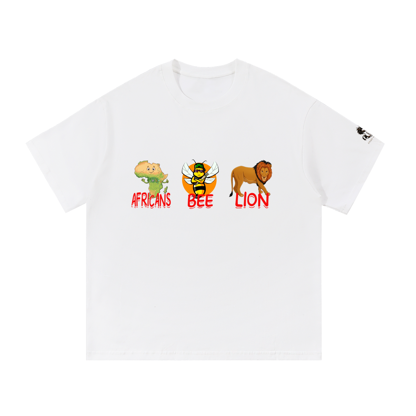 AFRICANS BEE LION Cotton T-Shirt