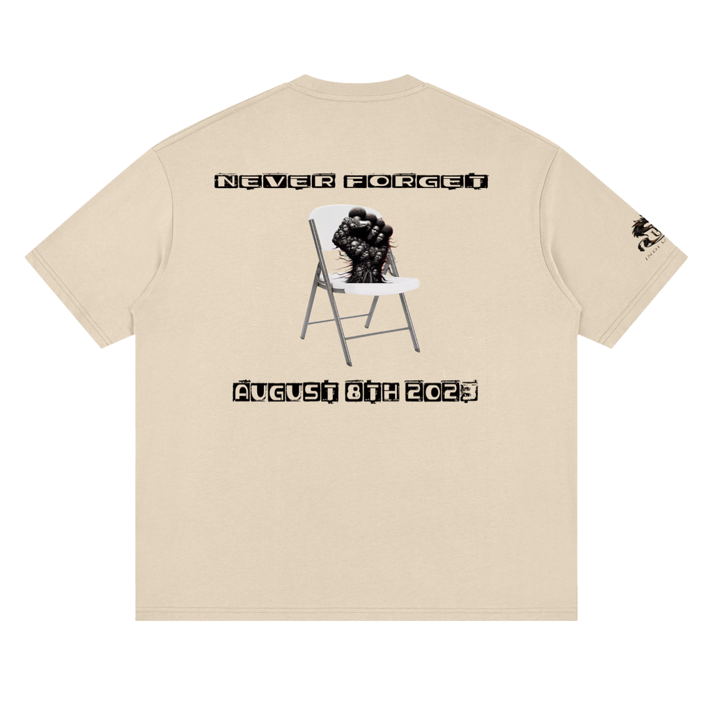 Never forget 8/5/23 Loose Drop Shoulder T-Shirt