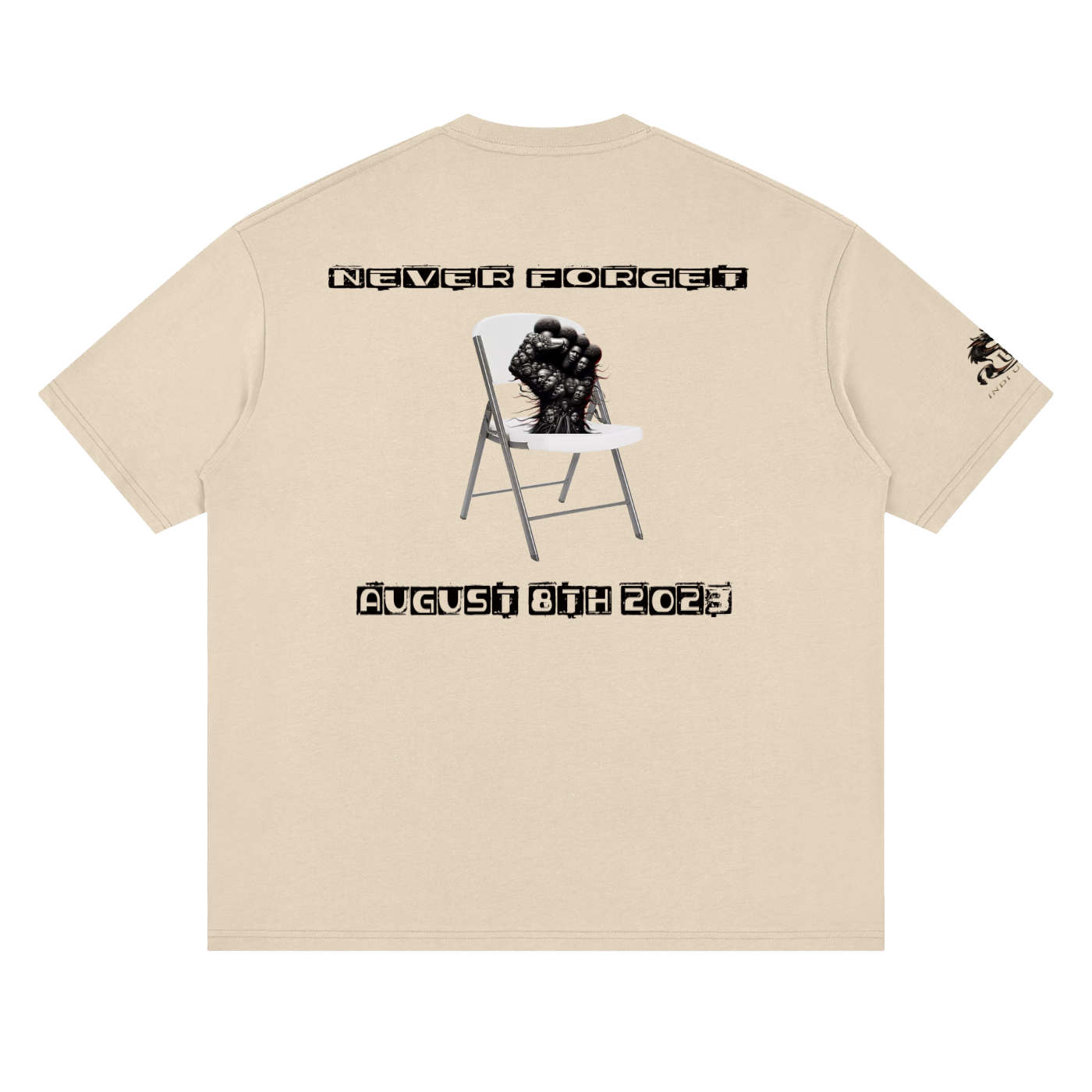 Never forget 8/5/23 Loose Drop Shoulder T-Shirt
