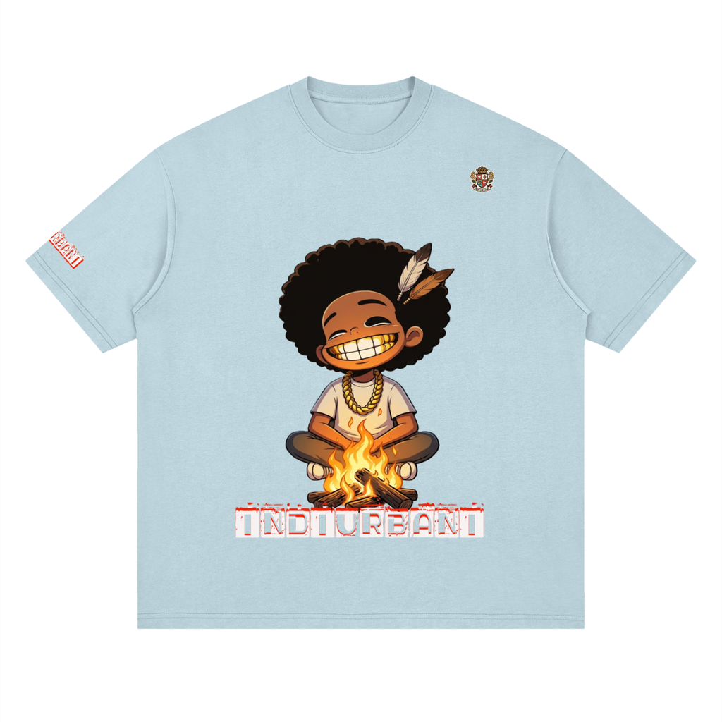 Indi urbani Streetwear Loose Drop Shoulder T-Shirt