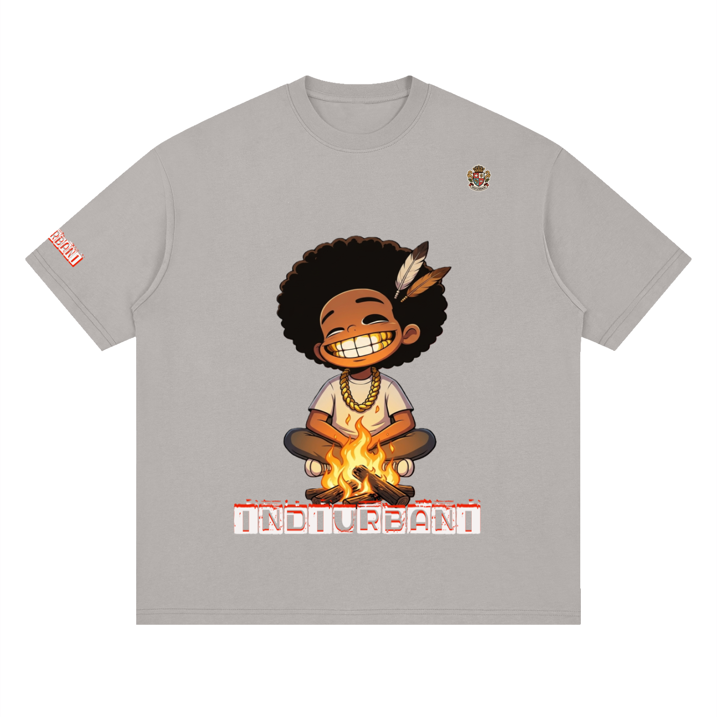 Indi urbani Streetwear Loose Drop Shoulder T-Shirt
