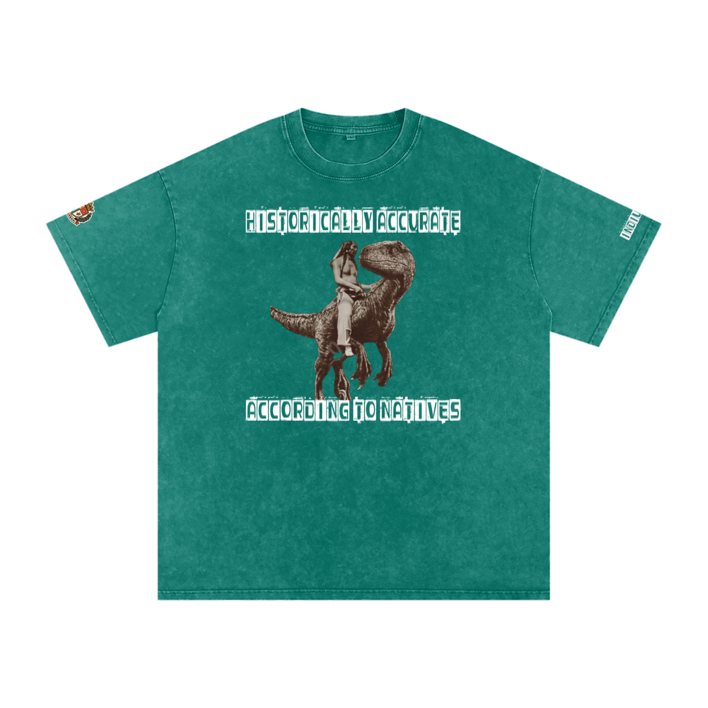 Historically Accurate Snow Washed Oversized Cotton T-Shirt