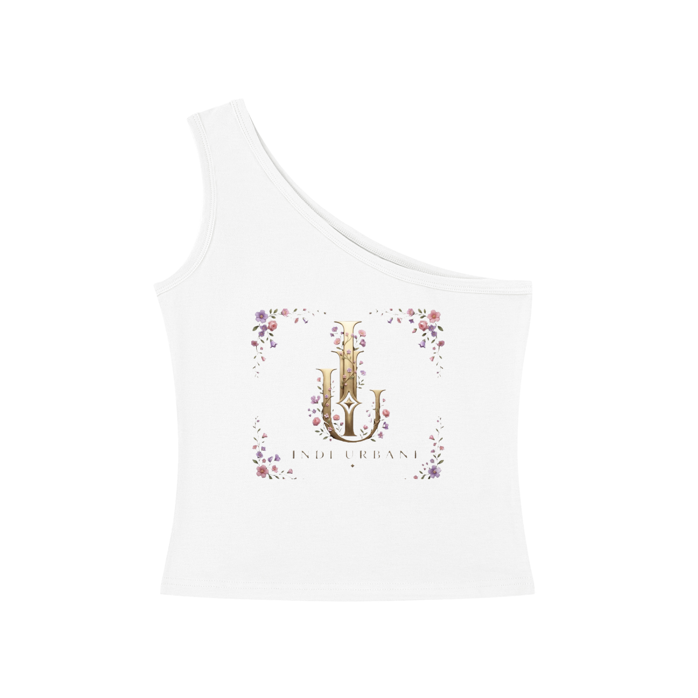 Women's One-Shoulder Crop Tank Top