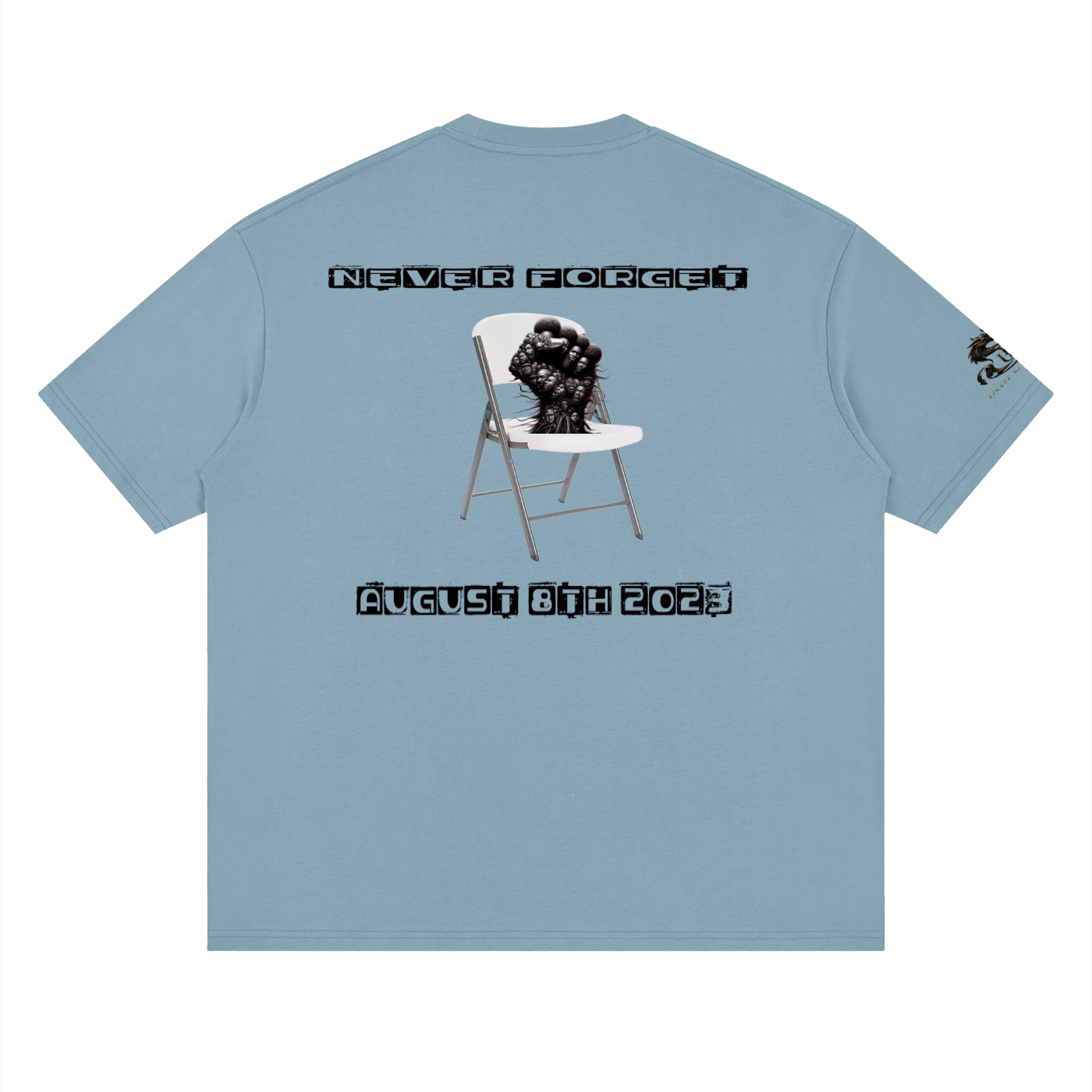 Never forget 8/5/23 Loose Drop Shoulder T-Shirt