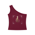 Women's One-Shoulder Crop Tank Top