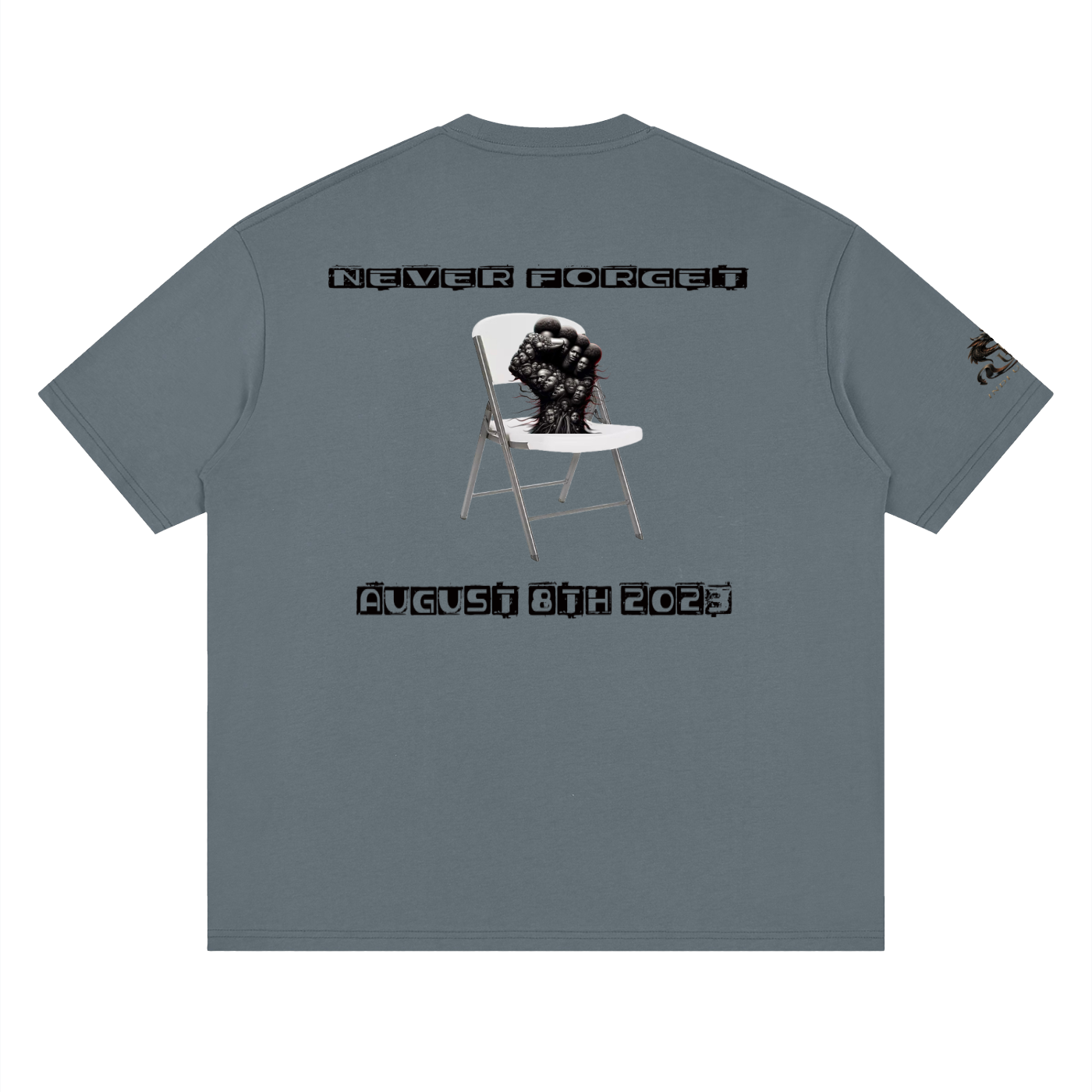 Never forget 8/5/23 Loose Drop Shoulder T-Shirt